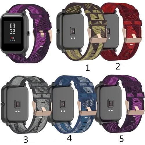 20mm New Watch Band Strap for Amazfit BIP S 1s GTR 42MM GTS BIP BIP Lite Canvas Replacement Quick Release Accessories