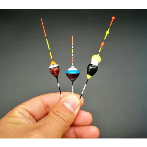 HLJFISHING 3pcs/lot Fishing Float High Sensible Balsa Nice Shrimp Floater Fishing Bobbers Fishing Accessory