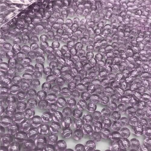 Lamp Accessories 6mm round Beads Ornament Accessories Handbag Knitting Accessories Acrylic Beads charms for bracelet making