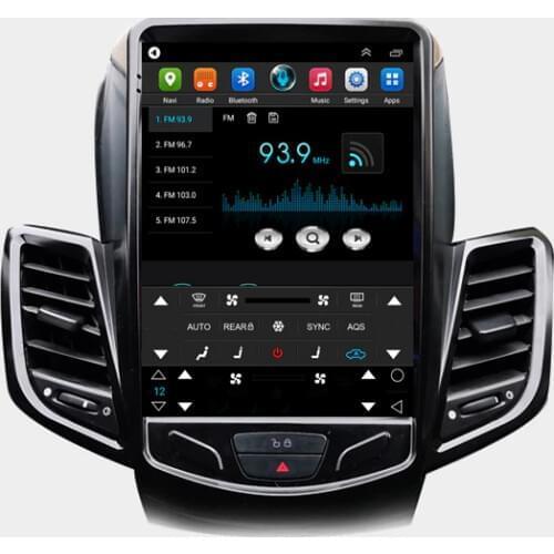 New arrival Android 9.7 inch Tesla Vertical Screen Car Multimedia GPS radio stereo audio 4G for Ford Fiesta Fiesta ST 2009-2015
