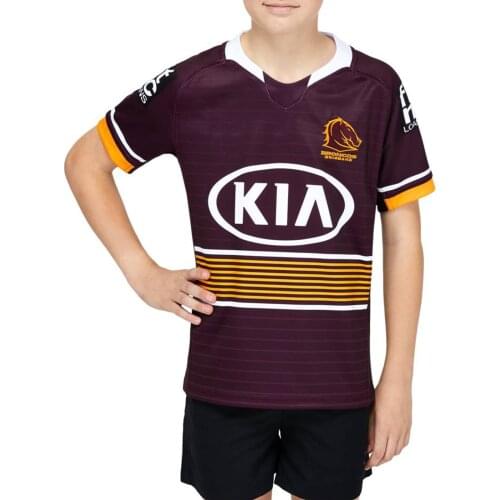 Brisbane Broncos 2021 Kids Home Jersey Rugby Jersey Sport Shirt