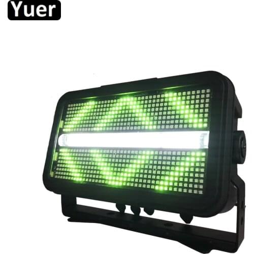 Fast Shipping 1400W LED Strobe Light For DJ Disco KTV Party Flash Light Music Stage Club Light RGBW Color Mixing Blinder Effect