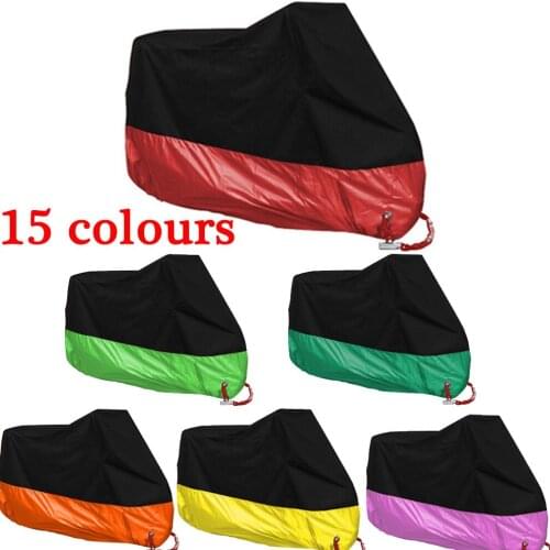 15 Colors Motorcycle cover universal Outdoor Indoor Uv Protector Scooter waterproof Motorbike Bike Rain Tent Quad Bike case cove
