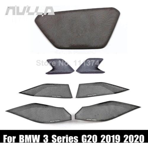 For BMW 3 Series G20 2019 2020 Car Interior Door Front Sound Speaker Protection Decoration Cover Sticker Trim Accessories