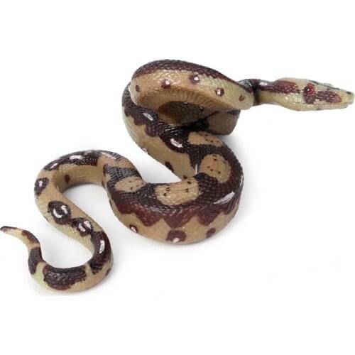 Boa Constrictor Snake Figure Wild Animal PVC Model Adult Kids Collection Toys Gift Home Decor Simulated Educational Figure