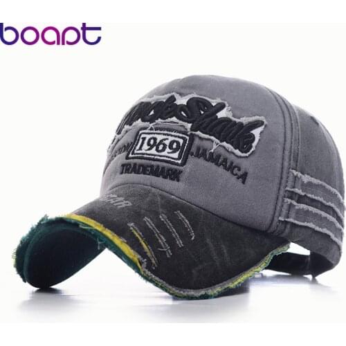 Retro Cotton Denim Letters Embroidery Baseball Cap Summer Sport Patchwork Adjustable Hip Hop Casual Streetwear Snapback Hats