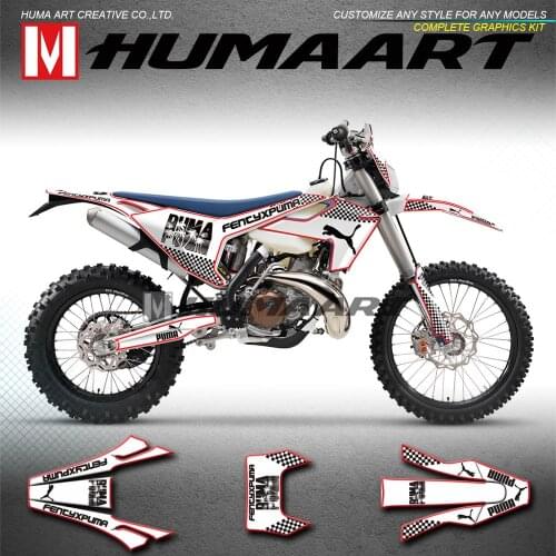 HUMAART Full Graphics Dirt Bike Stickers Kit MX Wrap for Husqvarna TE FE TC FC TX FX 125 250 300 350 450 501 2016 2017 2018 2019