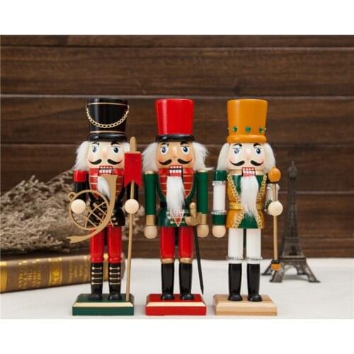 Classic 25cm nutcracker soldier music players birthday gift home decoration