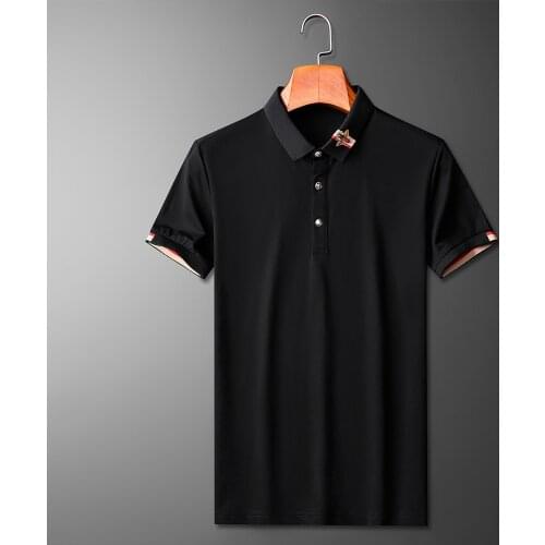 2021 Summer Bee Decoration POLO Shirts 100% Cotton Short Sleeve POLO Shirts Casual Shirt High-quality Business Social Clothing