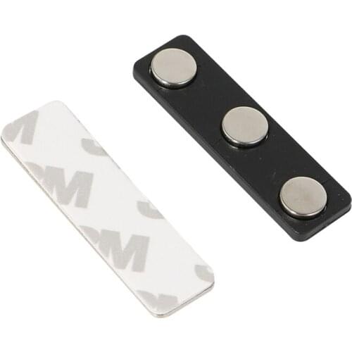 100pcs Promotion Strong Magnetic Name Tag Badge Magnet Id Holder Metal Card Set