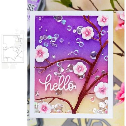 Plum Blossom Metal Cutting Dies Scrapbook Diary Decoration Stencil Embossing Template DIY Greeting Card Handmade 2021 NEW