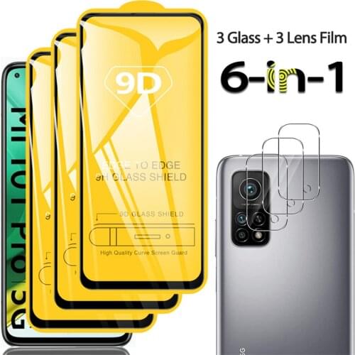 Mi-10t glass, 9d glass for mi 10 t pro tempered glass mi 10t lite 5g camera film mi10t pro xiaomi 10t pro screen protector