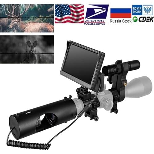 Night Vision Riflescope Hunting Scopes Optics Sight Tactical 850nm Infrared LED IR Waterproof Night Vision Device Hunting Camera