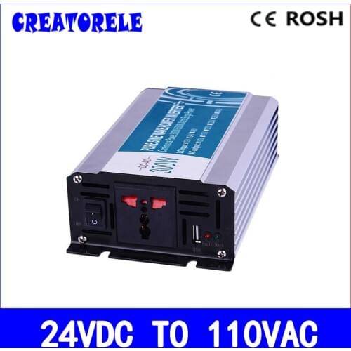 Manufacturers direct suppIy 300w 24v dc to 110v ac pure sine Wave inverter voltage converter solar inverter P300-241