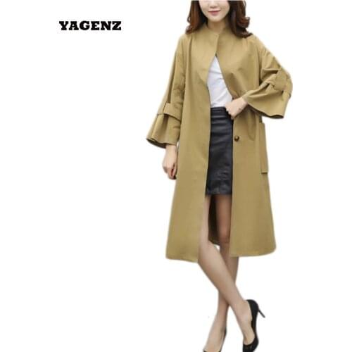 Женские осенние плащи QEWSDRFG China At AliExpress
