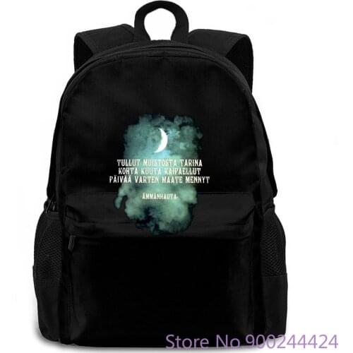 Korpiklaani Amahauta M L X Folk Metal Official New women men backpack laptop travel school adult student
