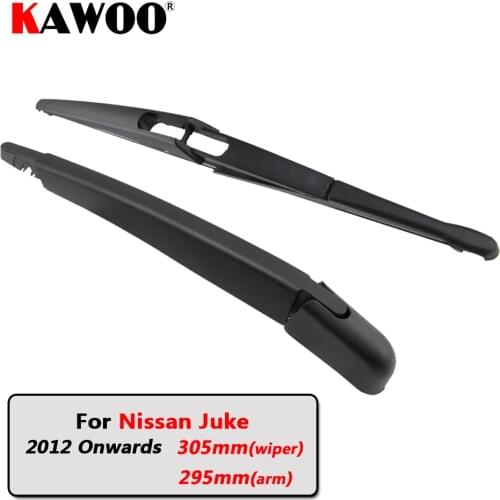 KAWOO Car Rear Wiper Blade Blades Back Window Wipers Arm For Nissan Juke Hatchback (2012 Onwards) 305mm Auto Windscreen Blade