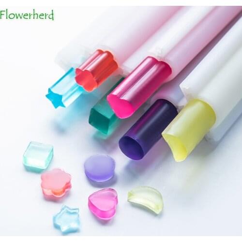 Heart Silicone Soap Mold DIY Melt and Pour Soap Making Cold Process Handmade Tool Tube Mould Mini Daisy Silicone Column Mold