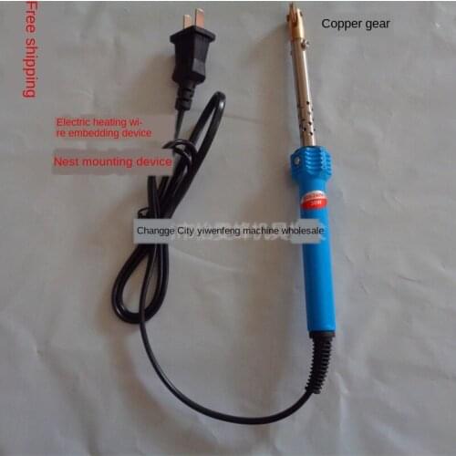 Beekeeping tool electric wheel crimper with roller Electric copper head embedding device Bee spleen installation embedding devic