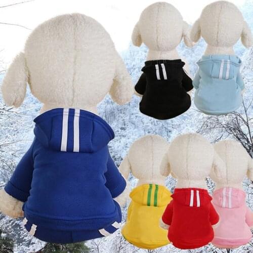 Spring Pet Dog Clothes For Dogs Overalls Pet Jumpsuit Puppy Cat Clothing Casual Hood For Dog Coat Thick Pets Dogs Clothing DC607