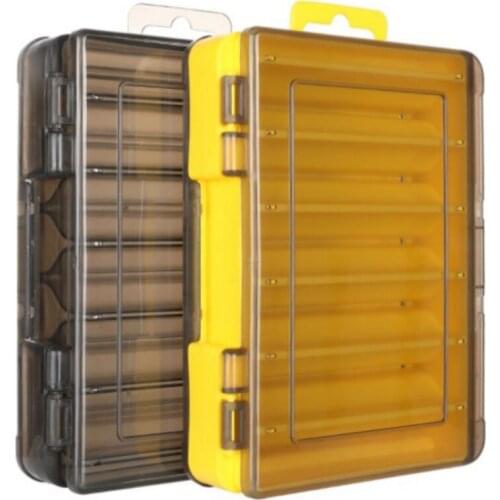 12 Compartments Fishing Box Fishing Bait Hook Storage Double-sided High-strength Fishing Tackle Accessories Box Waterproof