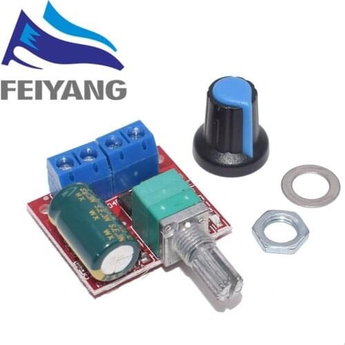 1PCS Mini 5A PWM Max 90W DC Motor Speed Controller Board Module DC-DC 3V-35V Speed Control Switch LED Dimmer