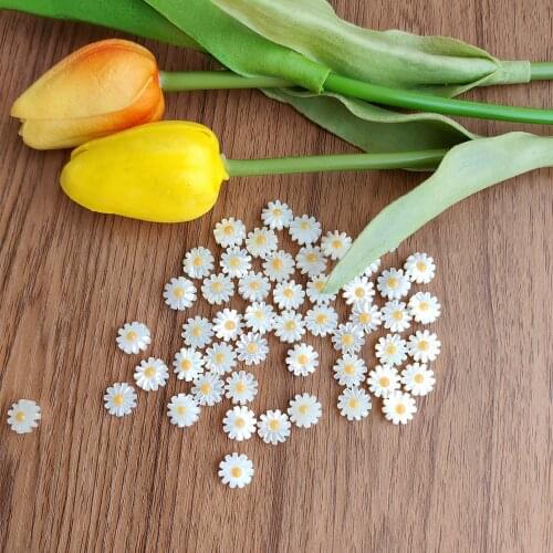 5pcs/lot 10mm Natural Daisy Sunflower Mother of Pearl shell for DIY Jewelry 6 Petals Flower Cut MOP Pearl shell for Brooch