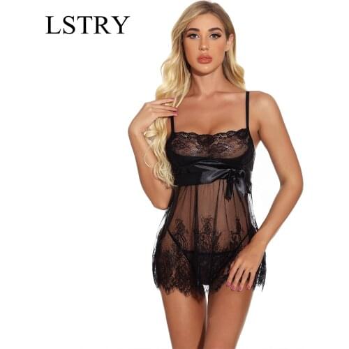 6XL Plus Size Women Sexy Lingerie Hot Erotic Apparel Porno Lace Flower Sleepwear Underwear Nightwear Night Gown Sex Costumes