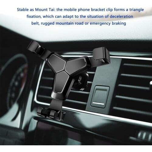 Car Air Outlet Phone Holder Alloy Car Phone Stand 360 Degrees Rotating Portable Mobile Bracket