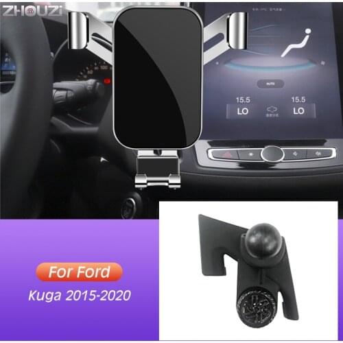Car Mobile Phone Holder Air Vent Mount GPS Stand Gravity Navigation Bracket For Ford Kuga 2015-2020 Car Accessories