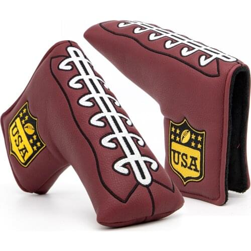 Golf Blade Putter Cover Golf Club Head Covers for Putter Leather Blade Putter Headcover with Magnetic