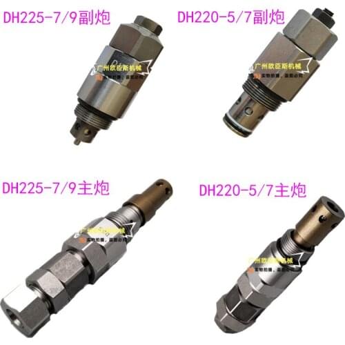 Excavator parts Distributor Main gun Sub-gun Main sub Relief valve, suitable for: Doosan Daewoo DH220-5-7 225-7-9