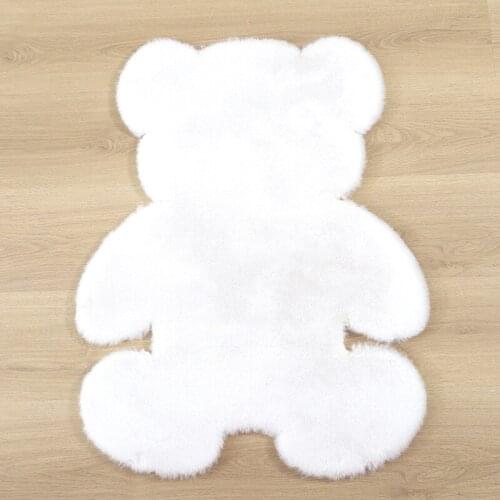 Children Bear Carpet Fluffy Rug Antifall Nonslip Floor Carpet Living Room Floor Mat Bedroom Indoor Carpet Children Door Mats