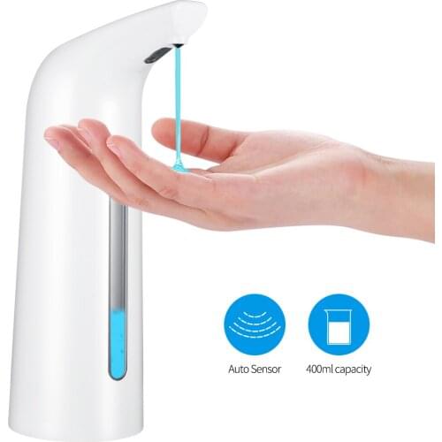 400ml Useful Sensor Touchless Electroplated Sanitizer Dispensador Automatic Liquid Soap Dispenser For Kitchen Bathroom