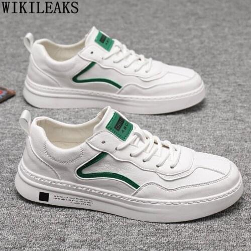Designer Men Shoes Leather Fashion Men Casual Shoes Luxury Massage White Shoes for Men Zapatillas Hombre Chaussure Homme Scarpe