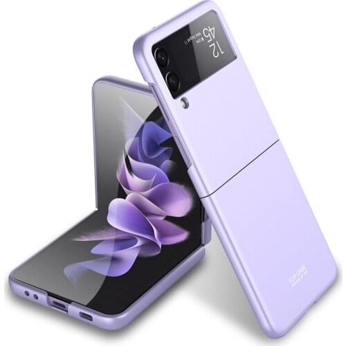 Fashion Solid Matte Slim case for Samsung Galaxy Z Flip 3 Cover Anti-knock luxury PC Ultra Thin Folded Cases for Flip3