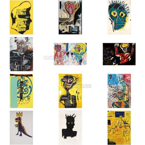 Cartoon Diamond Painting Funny Expressions Little People and Abstract Little Dinosaurs European Style English Poster Decor