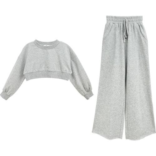 2021 Childrens New Printed Clothing Boys and Girls Spring and Autumn Hoodie + Pants Two-piece Casual Sports Suit 4-12 Years