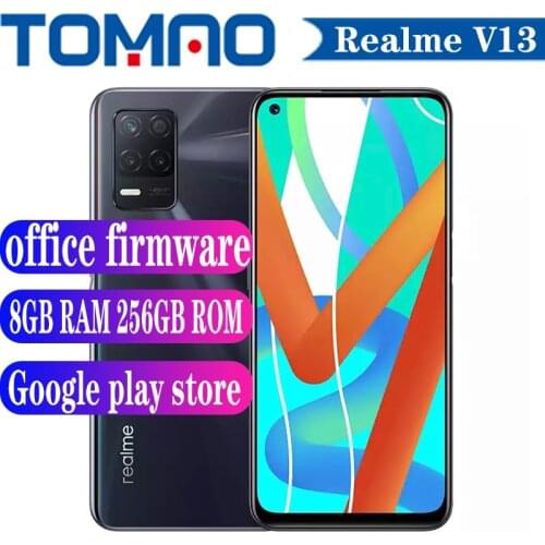 Original Official New Realme V13 5G SmartPhone 90HZ Snapdragon 700 6.5 inch 8GB RAM 128GB 256GB ROM 48MP Camera Android 11