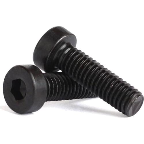 M8x45mm Pitch:1.25 Carbon Steel Black Metric Hex Socket Head Cap Screw Low Head Screw Bolt