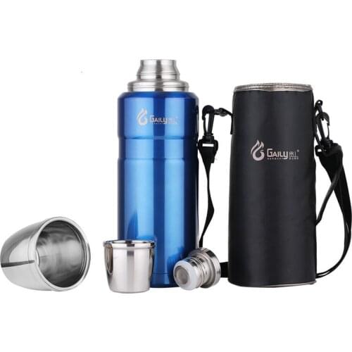 304 Stainless Steel insulated Thermos Bottle 1L~2L Bullet Thermo Travel Coffee Mugs Thermal vaccum water bottle Thermal cup