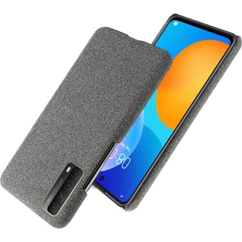 Ultra Thin Fabric Cloth Case For Huawei psmart 2021 PPA-LX2 Phone Bag Fitted Cover for Huawei Huaweiy Hauwei P Smart 2021 6.67