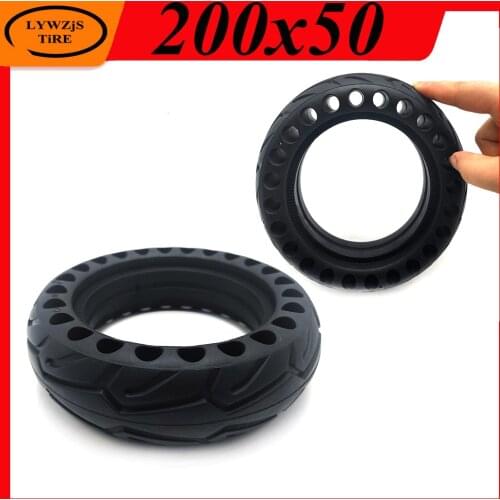 High Quality 200x50 Solid Tyre 8 Inch Thickened Explosion Proof Solid Tire for Mini Folding Electric Scooter Accessories