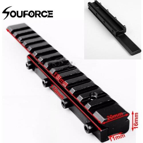High quality 11mm to 20mm Converter Rail Base Mount fit Outdoor Hunting Scope laser Sight Accessory