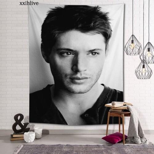 Famous Actors Jensen Ackles Custom HD Tapestry For Carpet Travel Mattress Wall Carpets Art Home Decor 100x150cm