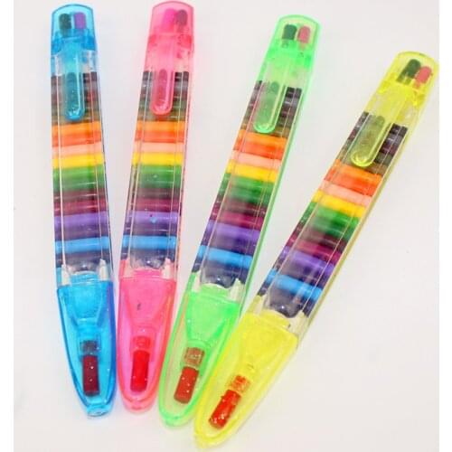 1Pcs 14CM Childrens Stationery Color Crayon Oil Painting Stick Painting Graffiti Pen Random Color Nice Gift