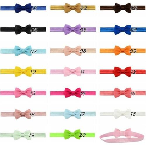 10Pcs Kids Girls Bowknot Headband Elastic Hairband Hair Accessories Multicolor Q1FE