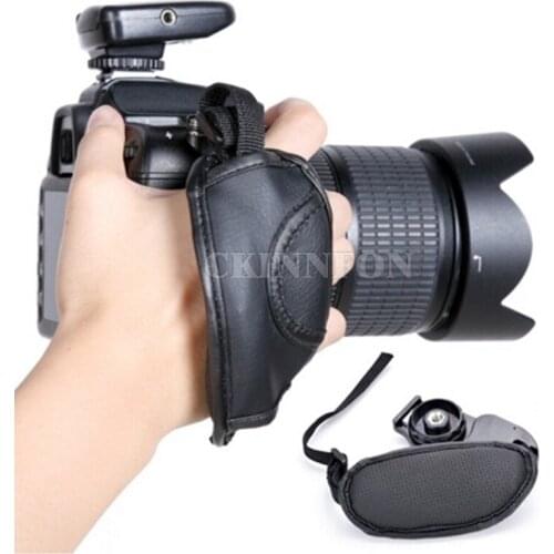 200Pcs/Lot New Selling High Quaility Camera Wrist Strap Leather Hand Grip For Canon EOS Nikon Sony Olympus SLR/DSLR