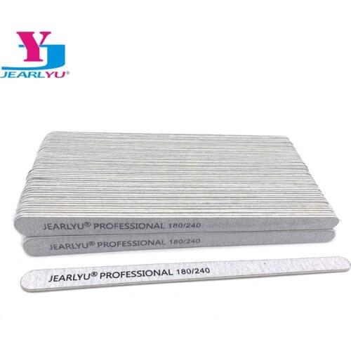 200Pcs/Lot Nail File JEARL YU 180/240 Grits Sanding Buffer Block Pedicure Manicure Buffing Polish Beauty Tools Professional Nail