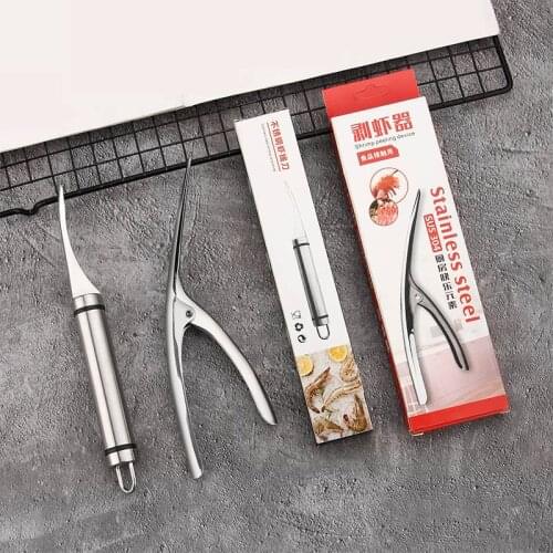 304 Stainless Steel Shrimp Peeler Prawn Knife Lobster Sheller Peeler Kitchen Seafood Tool Kitchen Tools